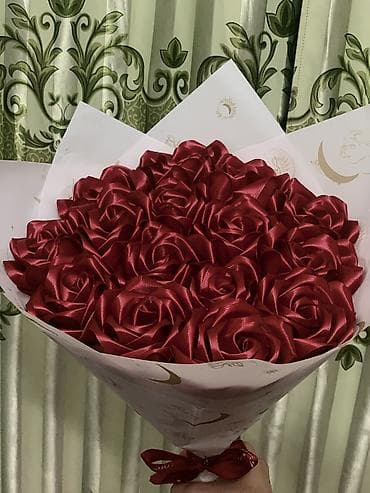 sles 70: Г Кара Балта Букет из атласных лент( искусственный) 15 роз Цена 400 — 4