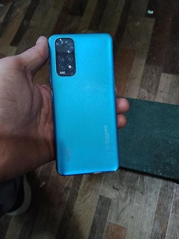 redmi a2: Redmi, Redmi Note 11, Б/у, 128 ГБ, цвет - Голубой, 2 SIM — 2