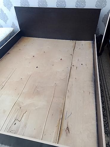 Двуспальная кровать, Б/у, Каркас без матраса, длина - 2 см — 2