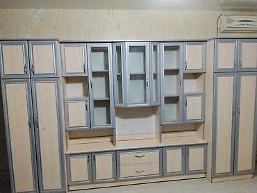 стенки для посуды: Стенка-шкаф, Тип стенки-шкафа: Другой тип шкафа-стенки, Для зала, Б/у, Особенности: Для хранения посуды — 2