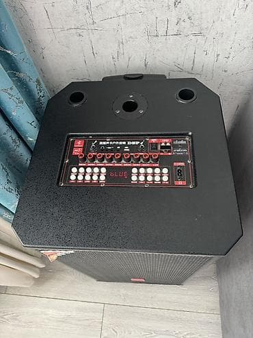 Портативная акустическая система на колесах с выдвижной ручкой и