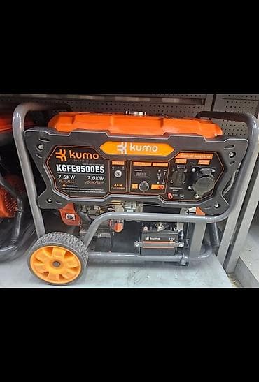 Инструменты: Бензиновый генератор Kumo KGFE8500ES - Мощность: 7.5 кВт (пиковая) — 4