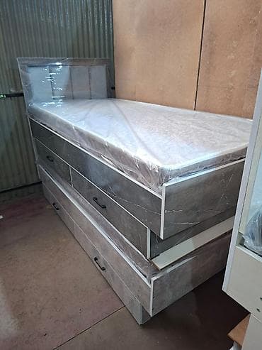 Односпальная кровать, Новый, С матрасом, длина - 200 см — 1