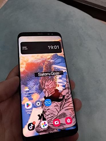 smart watch сим картой часы: Samsung Galaxy S8, цвет - Черный, 2 SIM — 2