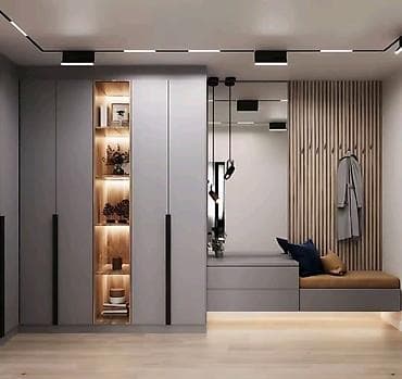 шкаф для прихожка: Шкаф-прихожая, С зеркалом, ЛДСП — 6