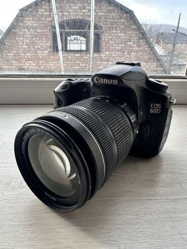 Canon 60d + 18-135 flash card 16gb зарядное устройство, сумка, батарея