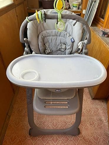 magic five: Стульчик для кормления, Chicco, Пластик, Трансформер, цвет - Серый — 3