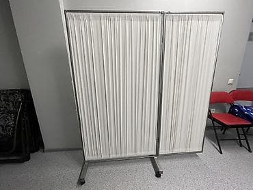Ширма, перегородка Материал: Ткань, Колличество секций: 2, На колесиках, Для салона at lalafo.kg Ширма, перегородка Материал: Ткань, Колличество секций: 2, На колесиках, Для салона