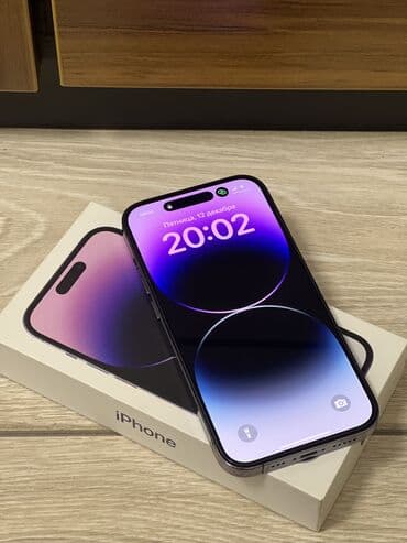 iphone 15 телефон: IPhone 14 Pro, Б/у, 256 ГБ, Deep Purple, Чехол, 81 % — 2