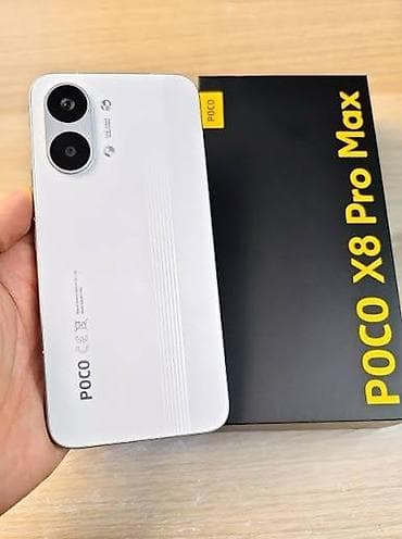 mi lite: Poco X8 Pro Max, Б/у, 256 ГБ, цвет - Белый, 2 SIM — 1