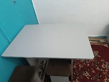 кухонный стол с стулями: Кухонный стол и стул, цвет - Серый — 1