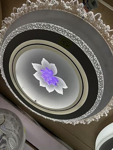 Үй жана бакча: Декоративный потолочный светильник (люстра) с LED-подсветкой. - — 1