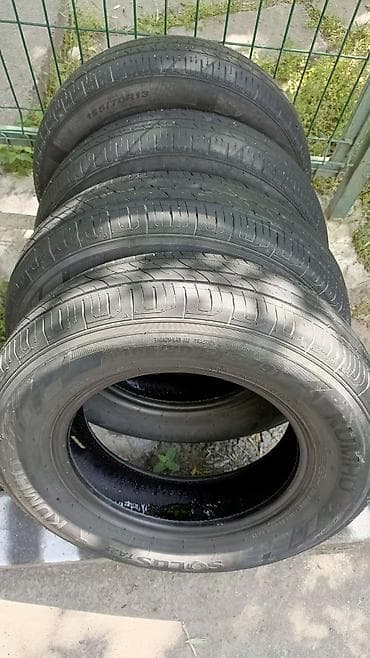 15570 r13 зима: Шины 155 / 70 / R 13, Лето, Б/у, Комплект, Легковые, Корея, Kumho — 1