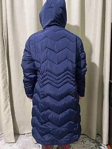 лининг куртки зимние: Пуховик, По колено, Китай, Ультралегкий, С капюшоном, Стеганый, L — 5