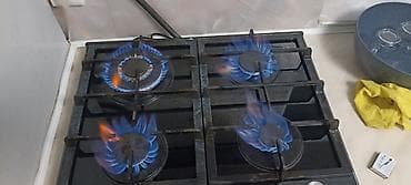 fre fire: Газовая печь, Новый, Встраиваемая, цвет - Черный — 9