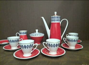кофеварка турка: Продам фарфоровый, кофейный сервиз на 6 персон, производство Германия — 4