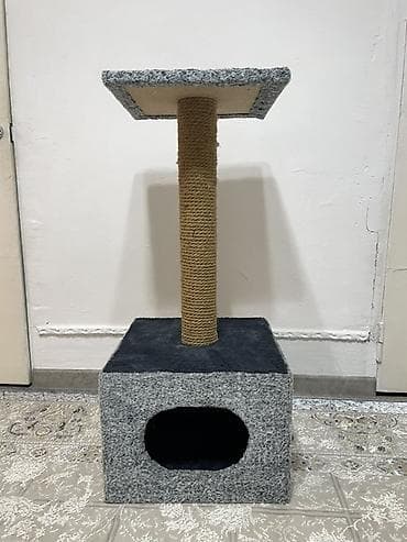 коротколапая кошка: Когтеточка-домик для кошек с лежанкой - Конструкция 3-в-1 — 2