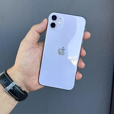 IPhone 11, Б/у, 128 ГБ, Синий, Кабель, 100 %