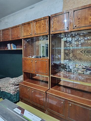 Стенка-шкаф, Тип стенки-шкафа: Советская, Б/у, Особенности: Для хранения посуды