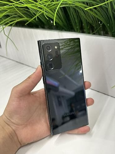Samsung Galaxy Note 20 Ultra, Б/у, 256 ГБ, цвет - Черный, 1 SIM, eSIM