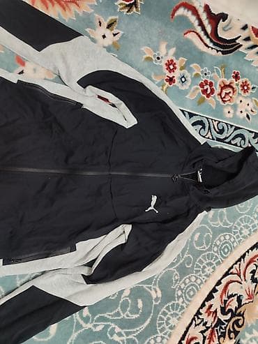 Толстовкалар: Толстовка Puma на молнии с капюшоном. - Оригинальный спортивный — 1
