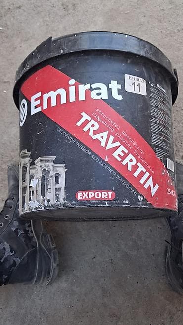 Декоративная штукатурка Emirat TRAVERTIN, 25 кг.Узбекистан,Ташкент.на