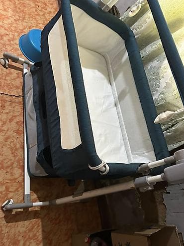 электрические люльки: Люлька, Новый, Колыбель, Металл, цвет - Синий, Самовывоз — 2