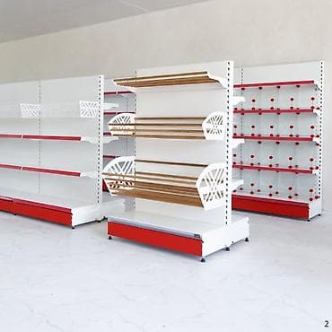с полкой: Стеллаж металлический, сборные стеллажи, стеллажи для магазинов, полки — 3