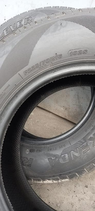 кебез тыткан: Шиналар 225 / 70 / R 16, Жай, Комплект, Жол тандабастар (АТ/МТ), KENDA — 3