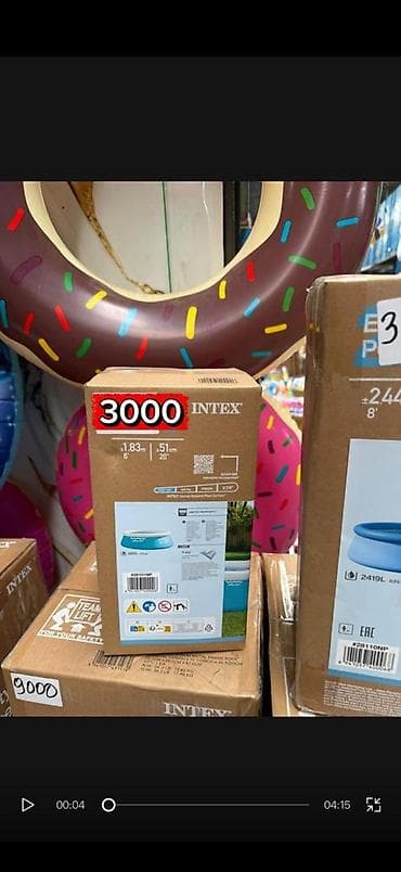 Надувной каркасный бассейн Intex Easy Set - Диаметр: 1,83 м (6’) -
