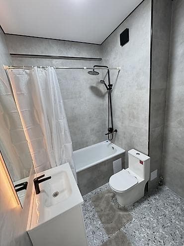 пш метр: 1 бөлмө, 39 м², Ортоңку Джал Элитка, 2 кабат, Евро оңдоо — 3