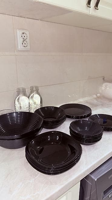 люминарк: Французский Столовый сервиз Luminarc Harena Black, предметов 32 и + 2 — 4