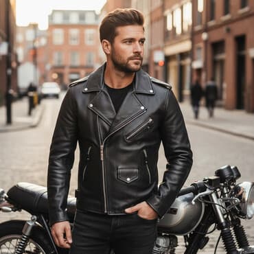 на железных номерах: Мужская куртка, Новый, цвет - Черный, Самовывоз, Платная доставка — 1