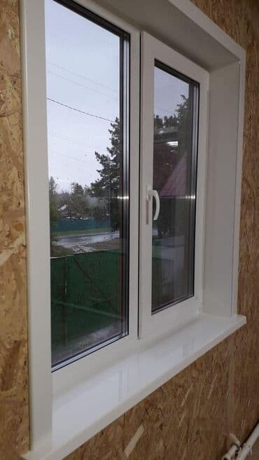 откосы на окна цена: Буюртмага пластик терезелер, Витраждык, Мансард, Панорамалык, Акы төлөнүүчү орнотуу, Бөлүп төлөө жок — 12
