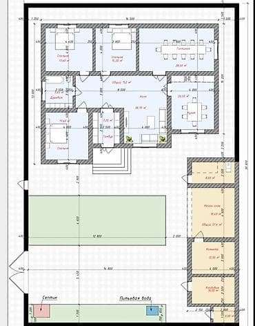 Продажа квартир: 2 комнаты, 75 м², Асанбай мкр Элитка, 7 этаж, ПСО (под самоотделку) — 5