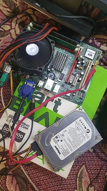 Настольные ПК и комплектующие: Материнская плата для ПК, Б/у, LGA775, Micro-ATX — 10