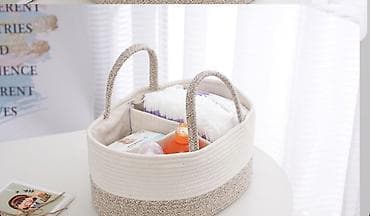 подушка бамбук: Корзина для вещей, цвет - Бежевый — 4