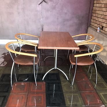 столдор бу: Кафе үчүн үстөл, Тик бурчтуу, түсү - Күрөң — 8