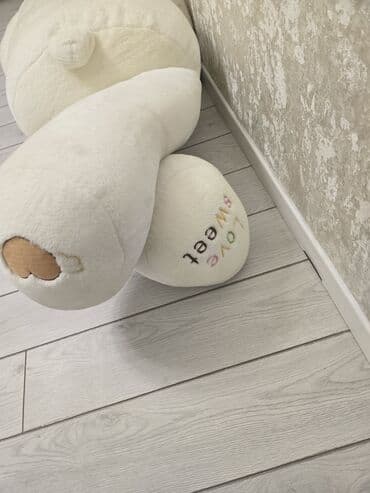 строительная одежда: Большой плюшевый мишка - Цвет: молочный/кремовый - Рост: примерно — 3