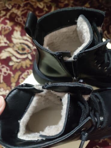 треккинговая обувь распродажа: Детские зимние ботинки - Цвет: черный - Материал верха: искусственная — 1