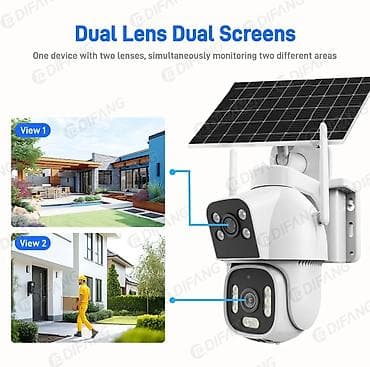 Фото и видеокамеры: Солнечная поворотная IP‑камера HiEasy с двумя объективами (Dual Lens) — 4