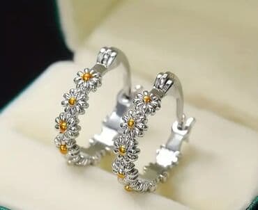 Прокат одежды: Серебряные серьги, Проба 925, Женские, Новый — 5