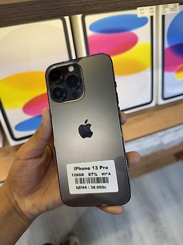 айфон 13 простой: IPhone 13 Pro, Б/у, 128 ГБ, Графит, Зарядное устройство, Защитное стекло, Чехол, В рассрочку, 87 % — 1