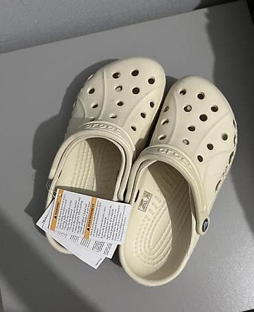 Сабо: Сабо, 37.5, Crocs, Новый, цвет - Бежевый — 3