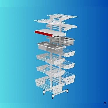 bambu lab a1: Стеллаж Дисплей торговый напольный, Дисплей перфорированный с — 7