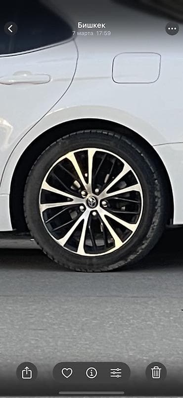 диски r16 камри: Литые диски Toyota (оригинал), размер 18". Диски и резина в очень — 1
