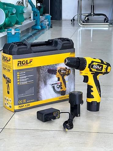 Инструменттер: Аккумуляторная дрель-шуруповерт ROLF TOP-12V Комплектация: - — 3