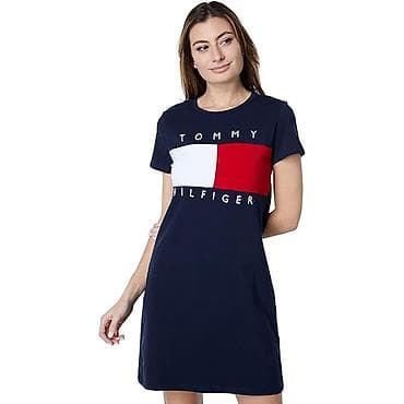 Платье футболка на лето Tommy Hilfiger хлопок платье с коротким