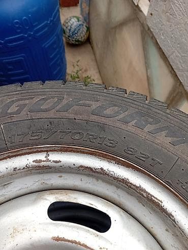 Унаа: Дөңгөлөктөр монтажда 175 / 70 / R 13, Кыш, 1 даана, Жеңил унаалар, Темир, тешиктери - 4 — 1