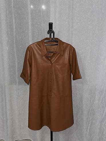 Спортивная одежда: Повседневное платье, Короткая модель, Платье-рубашка, Стандарт — 1